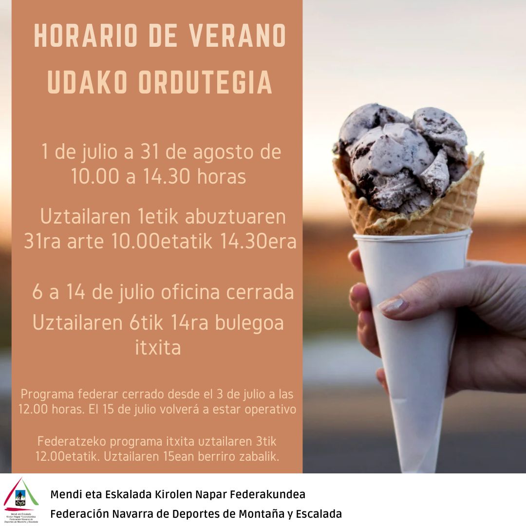 HORARIO VERANO